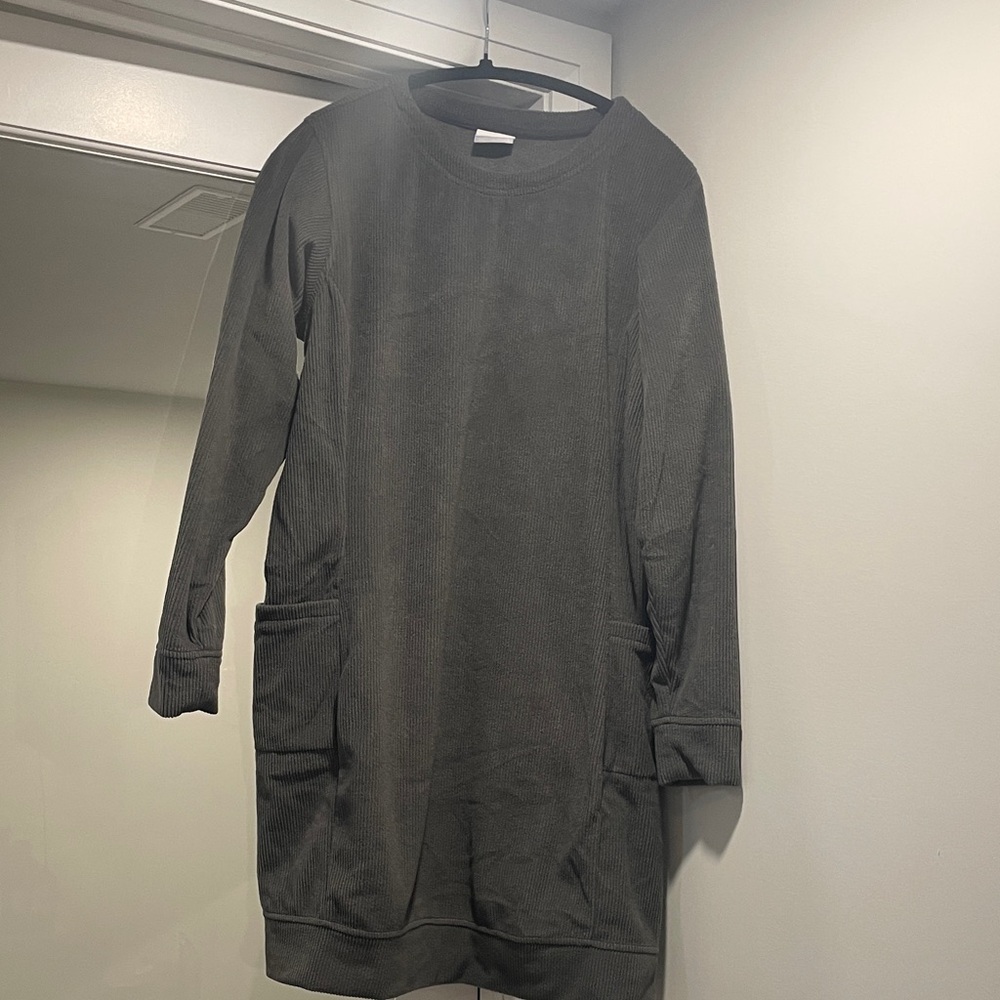 Columbia Grey Ribbed Dress